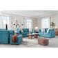 Ashley Keerwick Stationary Queen Sofa Sleeper in Teal, , large