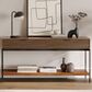 BDI Cora Console Table in Natural Walnut and Black, , large