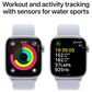 Apple Watch Series 10 GPS + Cellular 42mm Silver Aluminum Case with Blue Cloud Sport Loop, , large