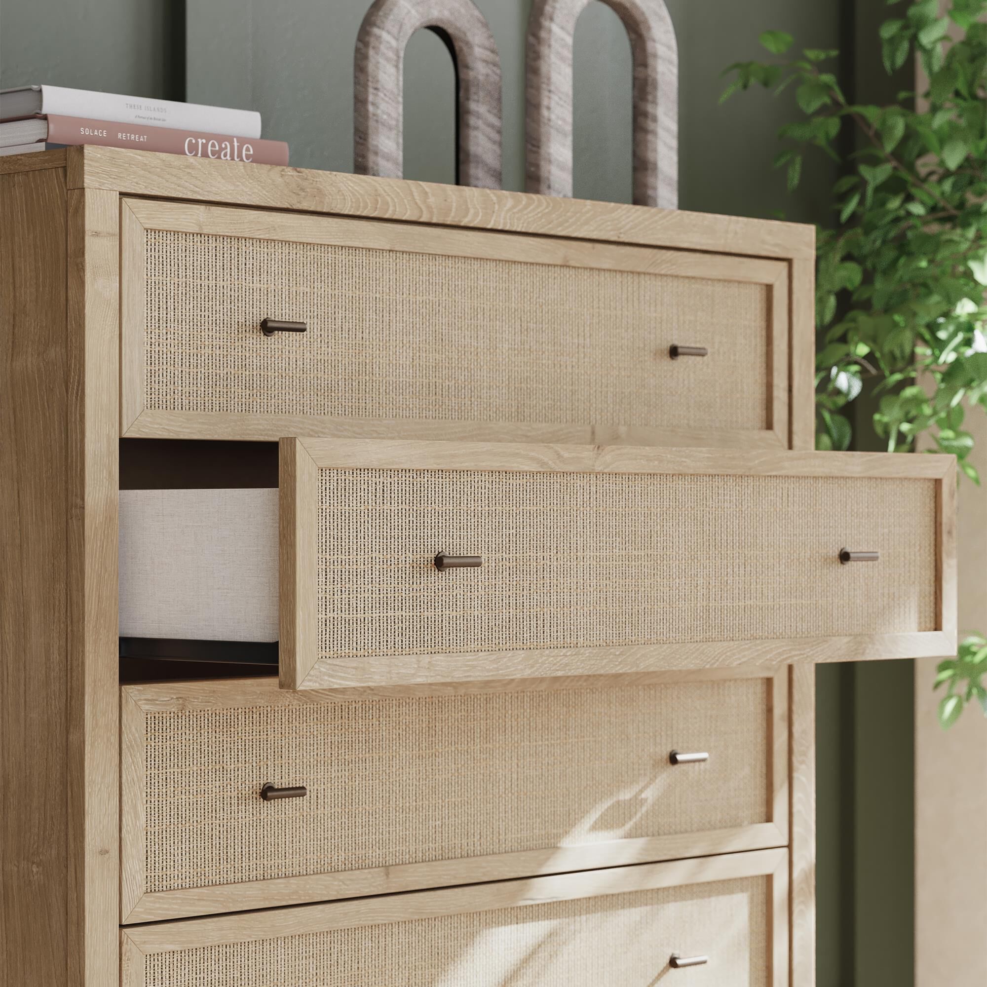 【送料無料】Veal 12 Drawer Chest - BEIGE Signature Design by Ashley Bedroom Cabalynn Chest of Drawers