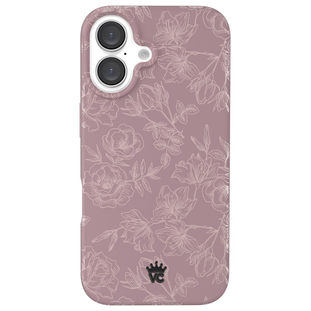 Velvet Caviar MagSafe Case for Apple iPhone 16 in Dusty Rose Chrome Floral, , large