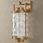 Troy Lighting Haddock 17" Outdoor Wall Sconce in Patina Brass, , large