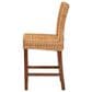 Baxton Studio Racquel Counter Stool in Natural and Walnut Brown, , large