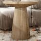Furniture of America Halewood Round End Table in Oak, , large