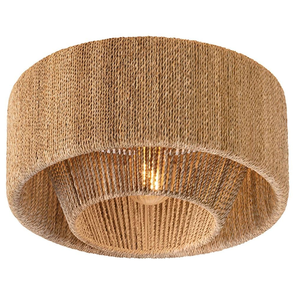 Troy Lighting Coe 1-Light Flush Mount in Vintage Gold Leaf, , large