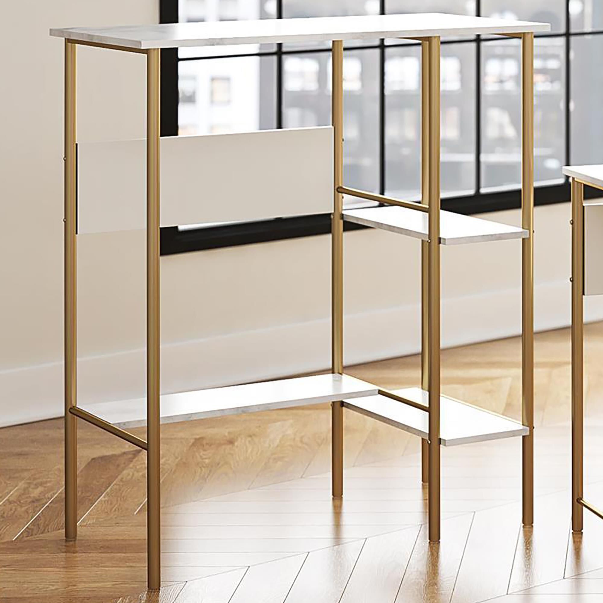 Gold standing desk clearance