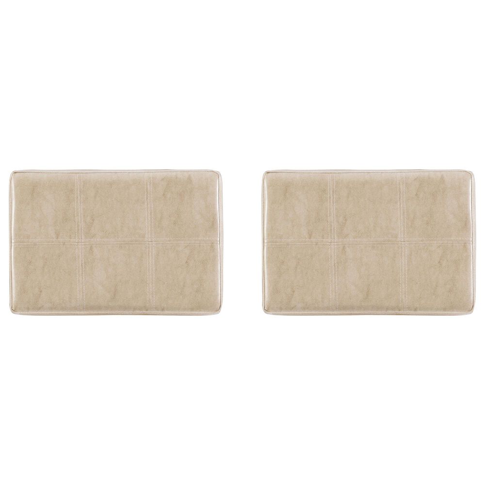 Linon Home Decor Claridge Bar Stool with Beige Cushion in Dark Brown (Set of 2), , large