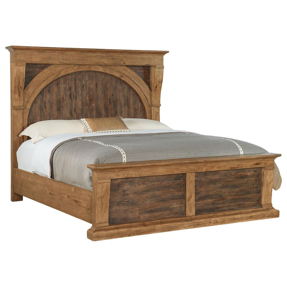 Hooker Furniture Big Sky King Mantel Bed in Vintage Natural, , large