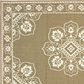 Oriental Weavers Marina 7"10" Round Tan and Ivory Area Rug, , large