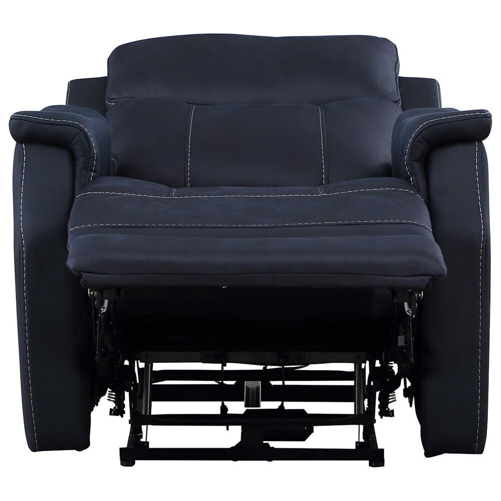 Steve Silver Valencia Dual-Power Recliner in Ocean Blue, , large