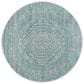 Safavieh Adirondack ADR108L 6" Round Light Grey and Teal Area Rug, , large