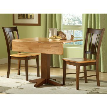 International Concepts San Remo 3-Piece Dining Set in Cinnamon and Espresso, , large
