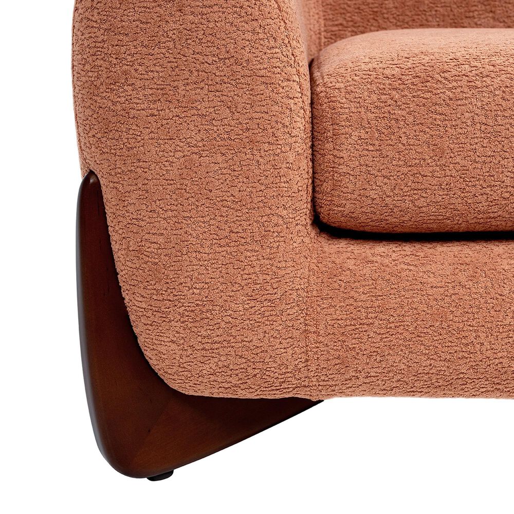 Jennifer Taylor Home Louie Alpine 36.5" Medium Sherpa Dog Sofa Bed in Spice Orange, , large