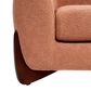 Jennifer Taylor Home Louie Alpine 36.5" Medium Sherpa Dog Sofa Bed in Spice Orange, , large