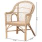Baxton Studio Zaira Arm Chair in Natural, , large