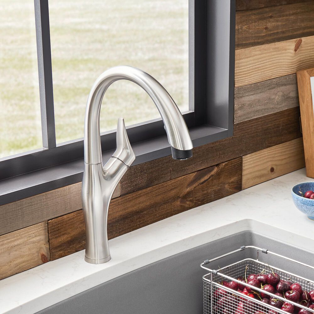 Blanco Artona Pull-Down Kitchen Faucet 1.5 GPM in PVD Steel, , large
