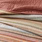 Pem America Sunset Stripe 3-Piece Full/Queen Quilt Set in Orange, , large