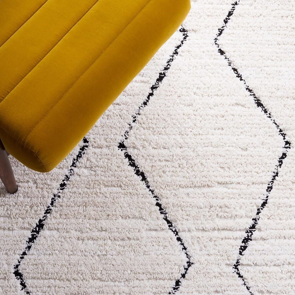 Safavieh Marrakesh MRK536A 4&#39; x 6&#39; Ivory and Anthracite Area Rug, , large
