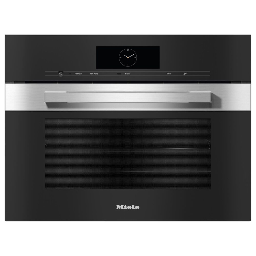 Miele PureLine 24" Combi-Steam Smart Single Electric Wall Oven XL with Convection in Stainless Steel, , large