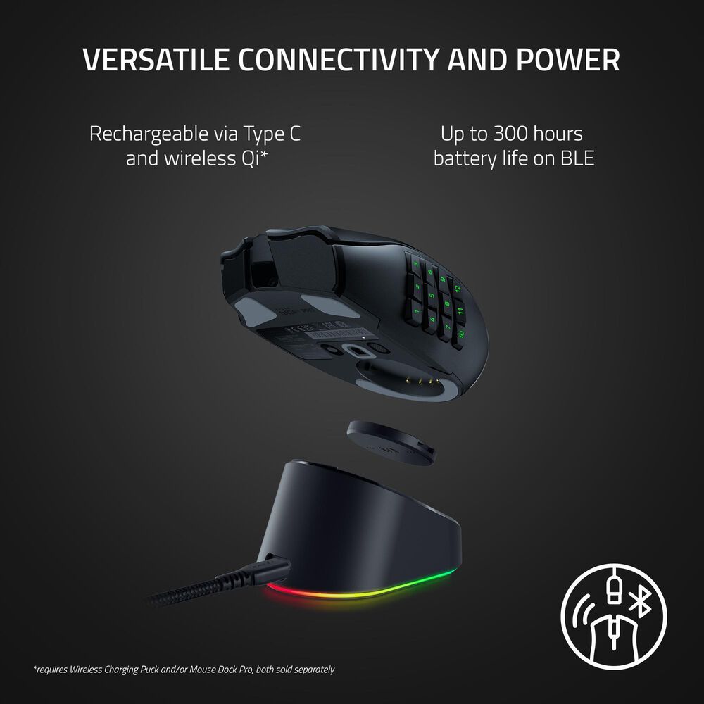 Razer Naga V2 Pro Wireless Mouse in Black, , large