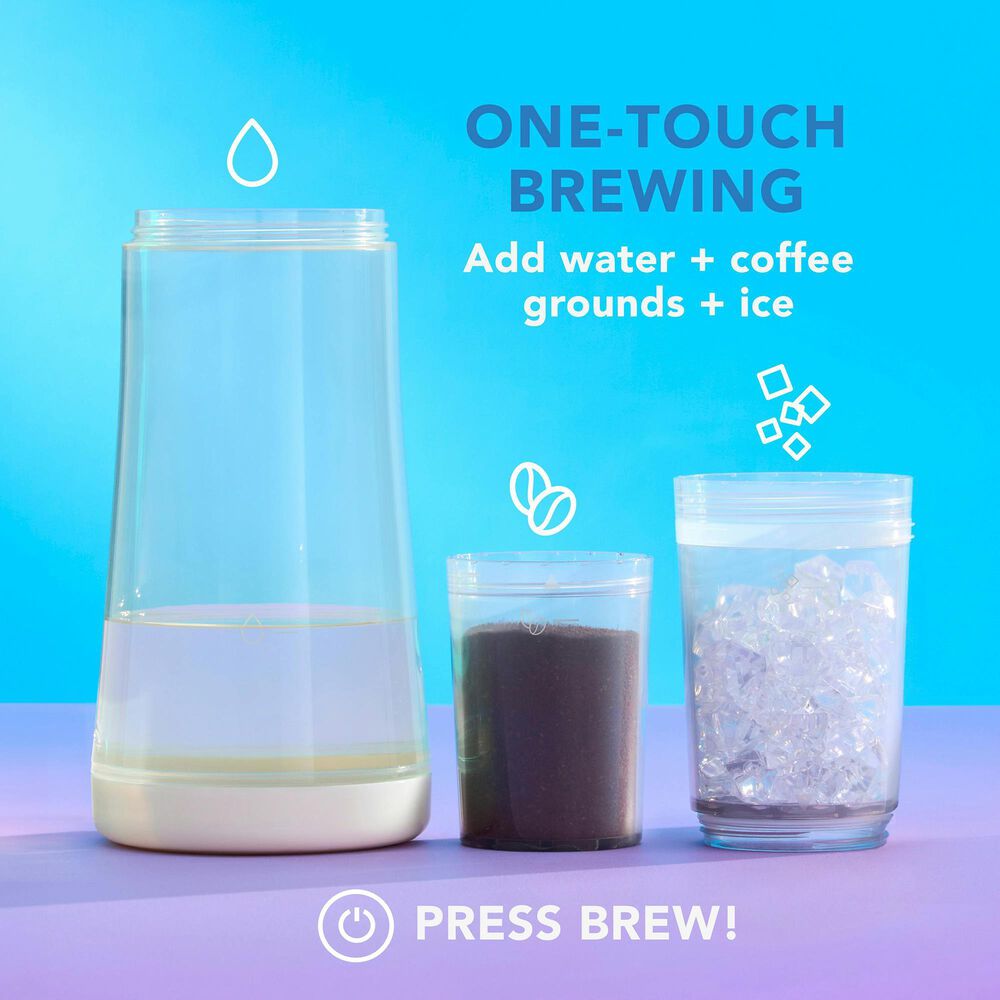 Mr. Coffee 13 Oz Express Cold Brew Coffee Maker in Oat Milk, , large