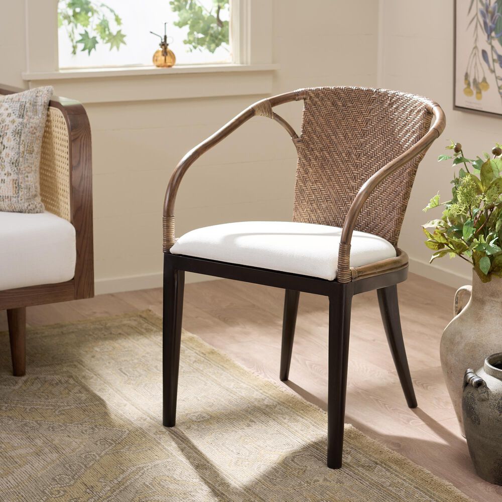 Safavieh Kumi Arm Chair in Ivory, , large