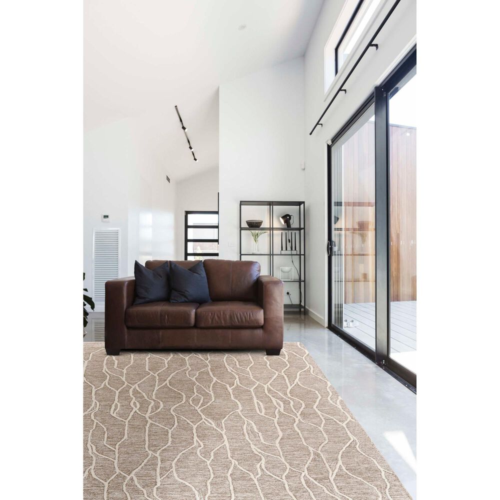Feizy Enzo 3&#39;6&quot; x 5&#39;6&quot; Ivory and Gray Area Rug, , large