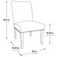 Valor Living Hamilton Side Chair with Atlantic Upholstery in Grey (Set of 2), , large