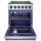 Thor Kitchen Gordon Ramsay 4.6 Cu. Ft. Professional Liquid Propane Range with Blue Handle Kit in Stainless Steel, , large