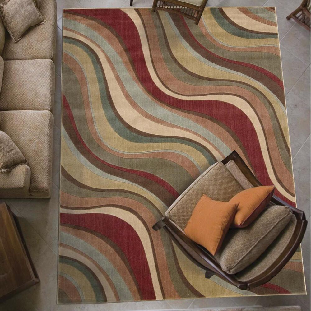Nourison Somerset ST81 7&#39;9&quot; x 10&#39;10&quot; Multi-color Area Rug, , large