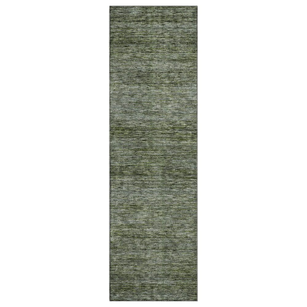 Dalyn Rug Company Soft Essentials Solid Basil 2'3" x 7'6" Indoor/Outdoor Runner, , large