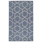 Nourison Horizon HOZ01 Denim 3" x 5" Indoor/Outdoor Area Rug, , large