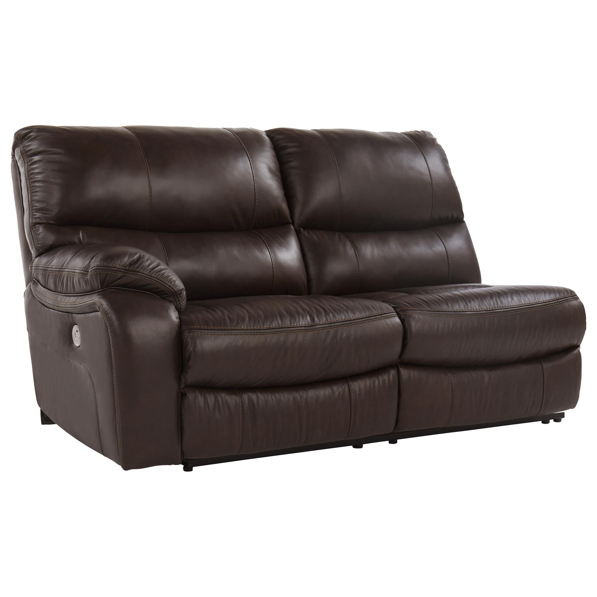 Ashley furniture damacio 5 store piece leather reclining sectional