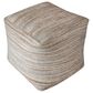Uttermost Shiro Pouf in Butterscotch and Light Tan, , large