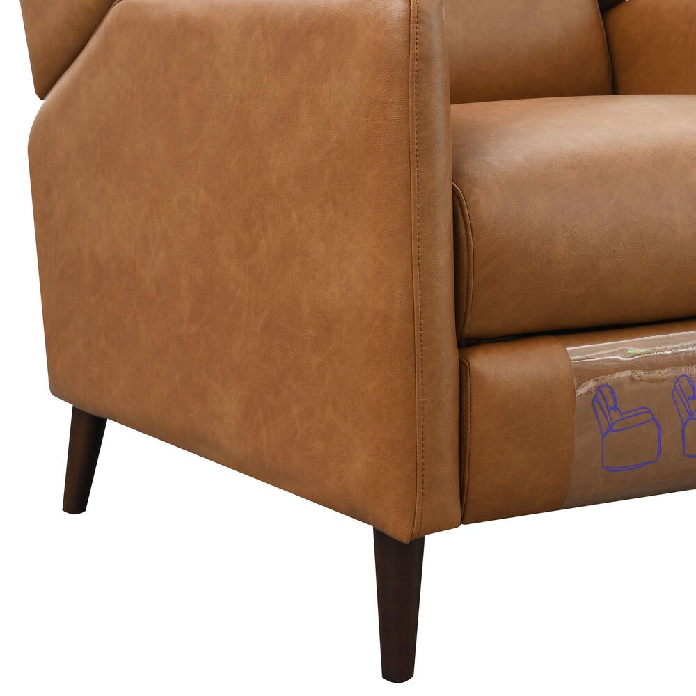 Furniture of America Selric Push Back Recliner in Brown, , large