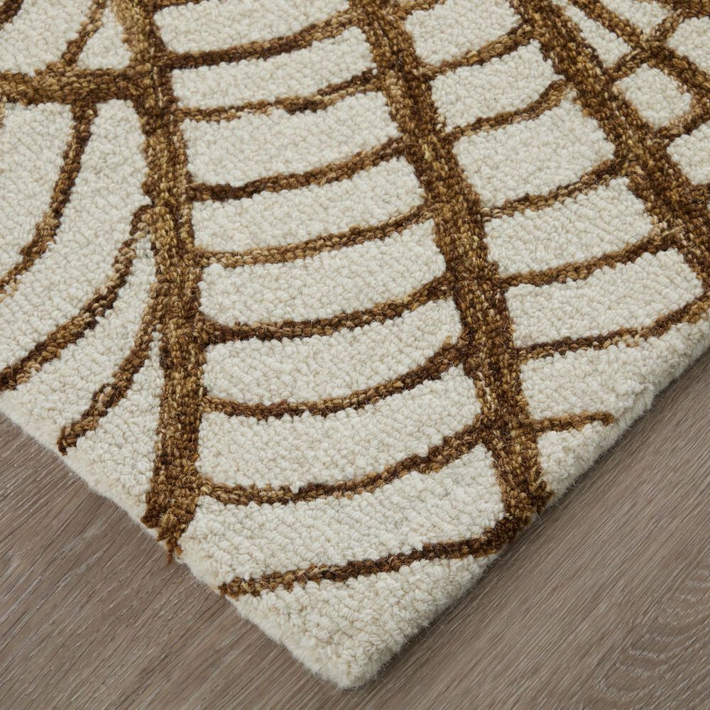 Feizy Wallace WAL8A44F Brown 5&#39; x 8&#39; Area Rug, , large
