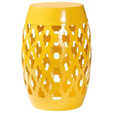 Baxton Studio Branson Patio Side Table in Yellow, , large