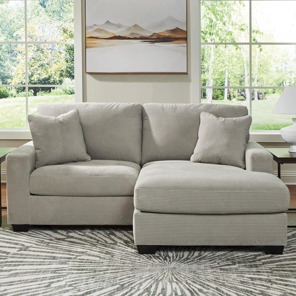 Ashley Greenbriar Stationary Sofa Chaise in Smoke, , large