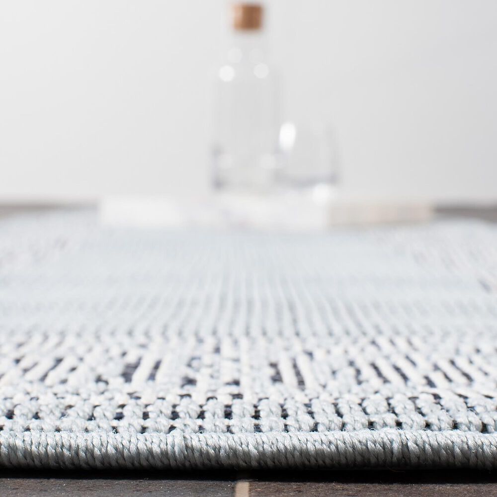 Safavieh Martha Stewart Cyprus 2&#39; x 7&#39; Aqua and Cream Runner, , large