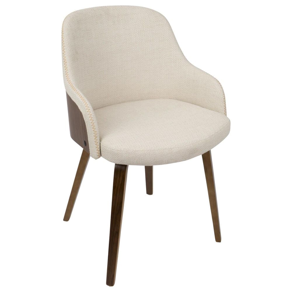 LumiSource Bacci Accent Chair in Cream, , large