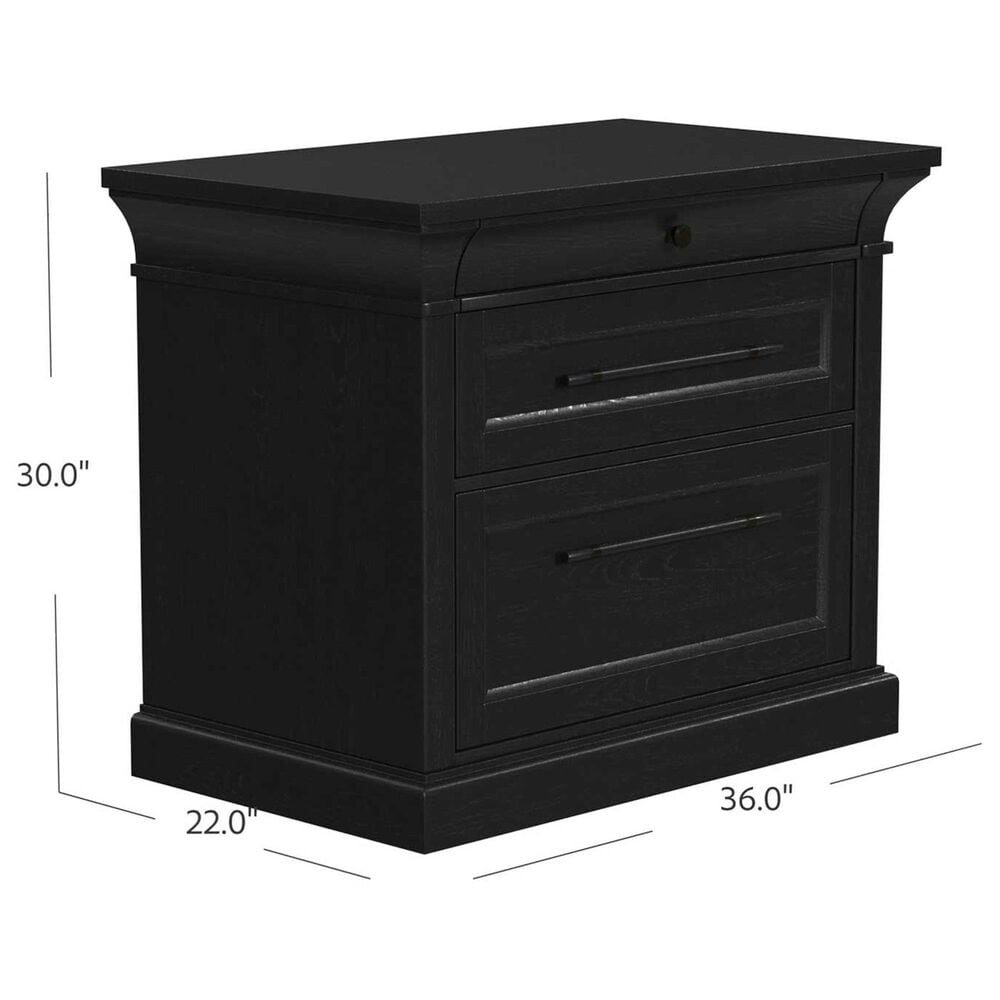 Wycliff Bay Willow Lane Lateral Filing Cabinet in Ebony Black, , large