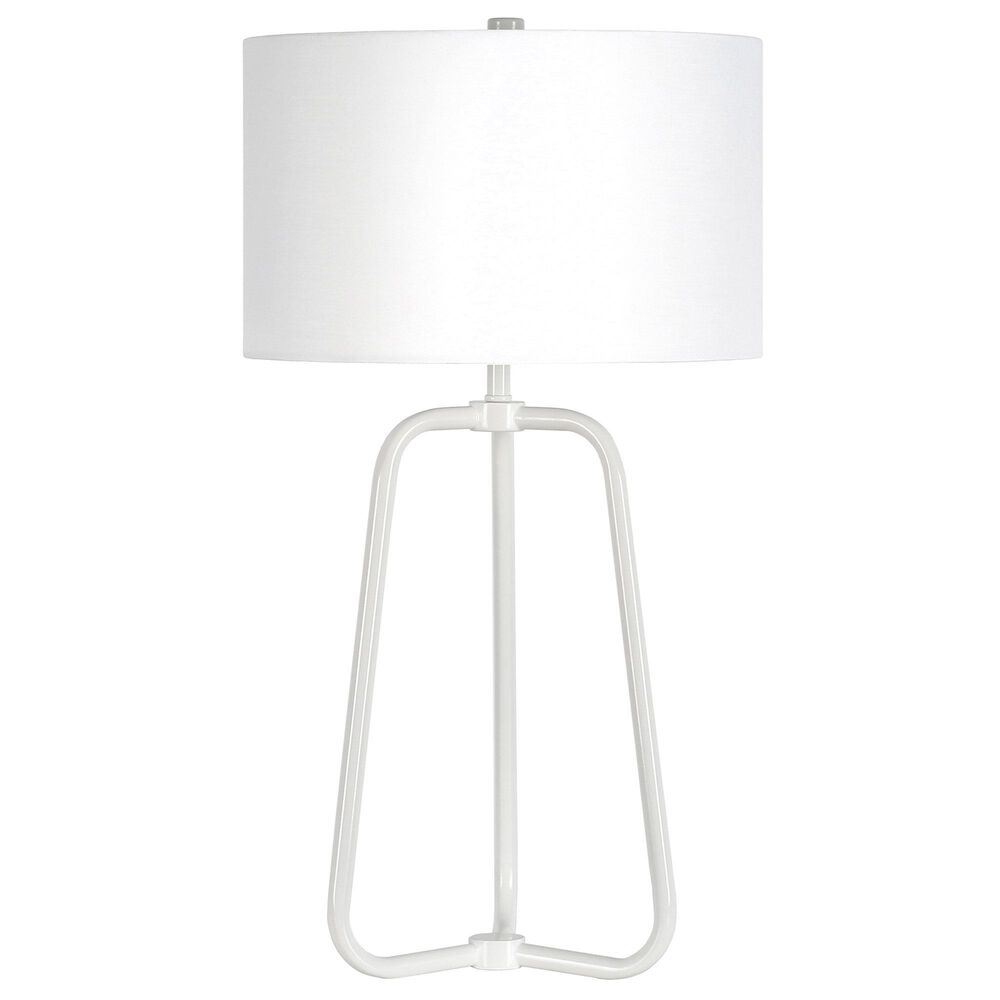 Hudson and Canal Marduk Table Lamp in Matte White, , large