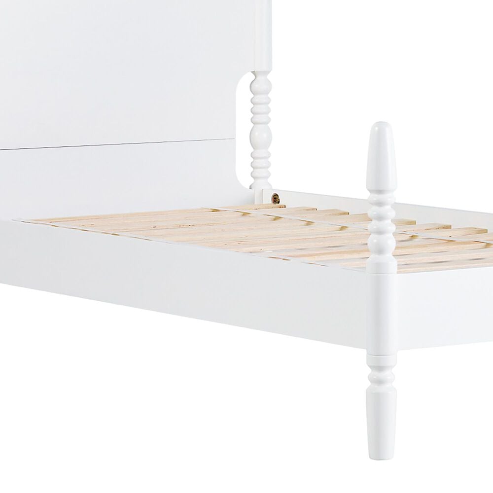 Walker Edison Vivienne Twin Platform Bed in White, , large