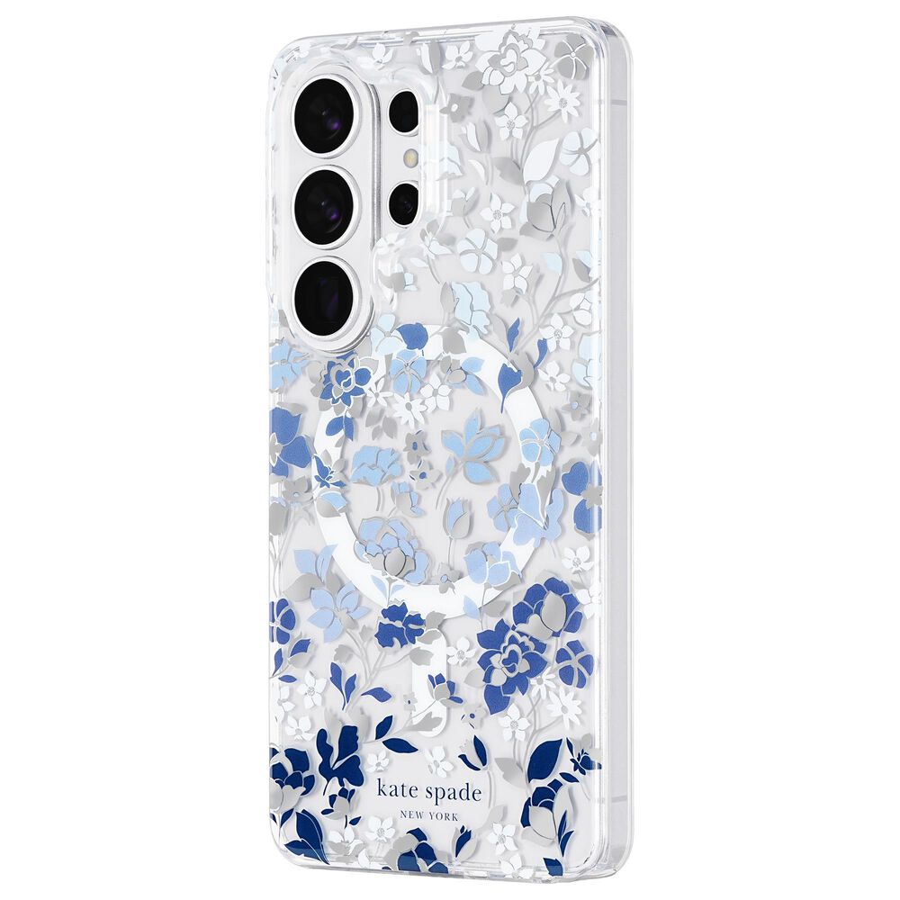 Kate Spade Protective Case with Magnet for Samsung Galaxy S26 in Flowerbed Blue, , large
