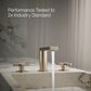 Kohler Composed Widespread Bathroom Sink Faucet with Cross handles in Vibrant Brushed Bronze, , large