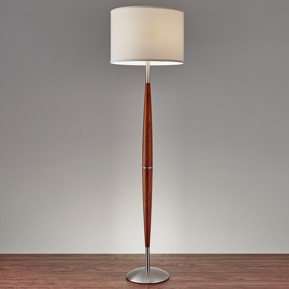 Adesso Hudson Floor Lamp in Maple, , large