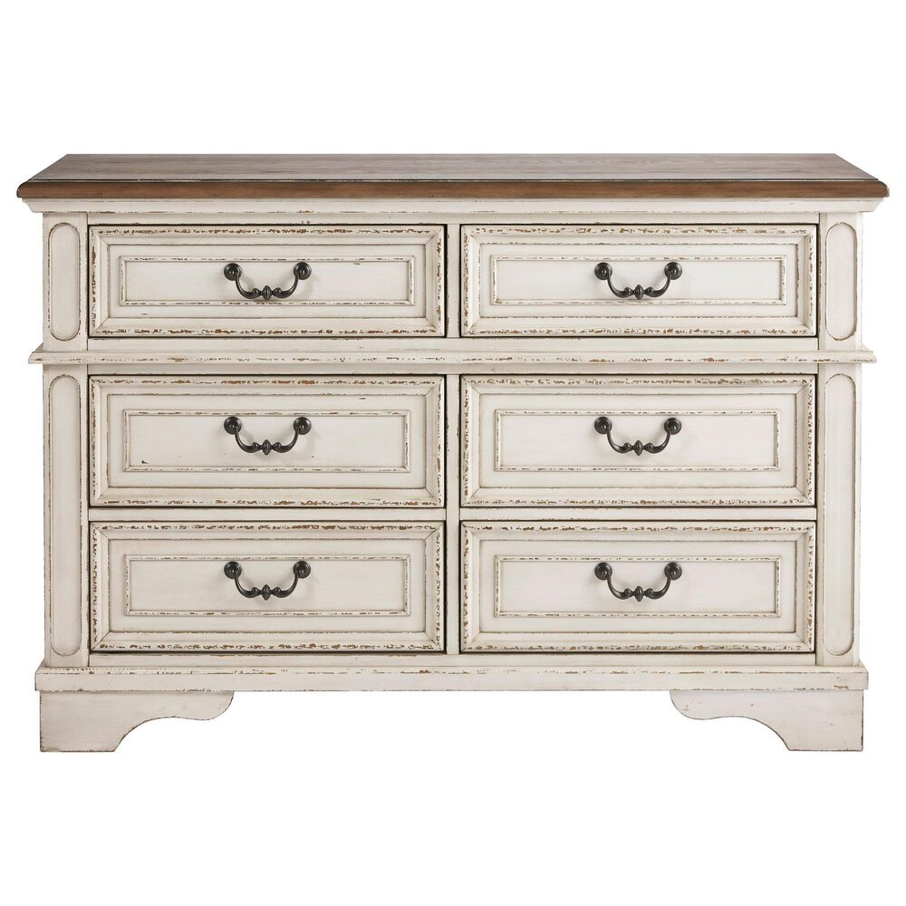 Ashley Realyn 3-Piece Queen Upholstered Storage Bed Set in Chipped White, , large