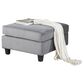 Lilola Home Zelmira Ottoman in Gray, , large