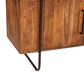 Home Trends & Design Verbania 4-Shelf Bookshelf in Pecan Brown, , large