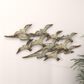 Maple and Jade 23" 48" Flying Flock of Bird Wall Decor in Distressed White, , large